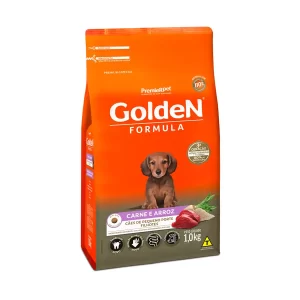 Ração Golden Fórmula Mini Bits Senior para Cães Adultos de Pequeno Porte Sabor Frango e Arroz