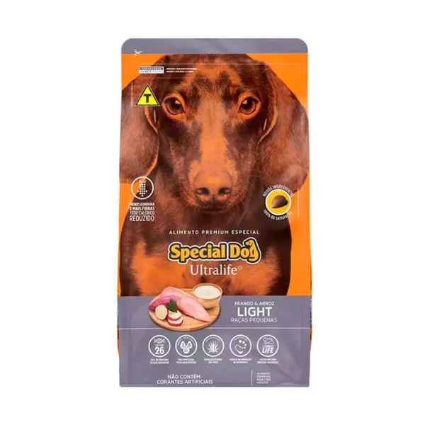 Ração Special Dog Ultralife Light para Cães de Raças Pequenas Sabor Frango e Arroz