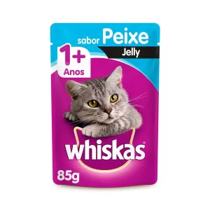 Ração Úmida Whiskas Sachê Jelly para Gatos Filhotes Sabor Carne – 85g