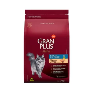 Ração GranPlus para Gatos Adultos Castrados Frango e Arroz