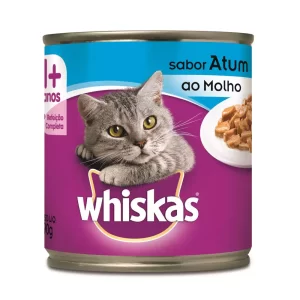 Ração Úmida Whiskas Lata para Gatos Adultos Sabor Atum ao Molho – 290g
