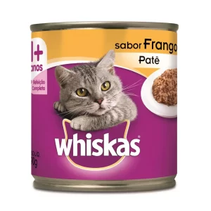 Ração Úmida Whiskas Lata para Gatos Adultos Sabor Frango – 290g