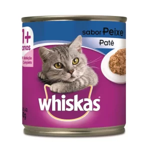 Ração Úmida Whiskas Lata para Gatos Adultos Sabor Peixe – 290g