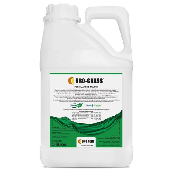 Fertilizante Foliar Misto Oro-Grass para Pastagens 5 L – Oro Agri Brasil